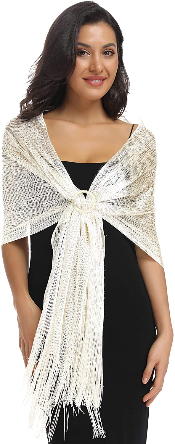 Sparkling Metallic Shawls and Wraps for ...